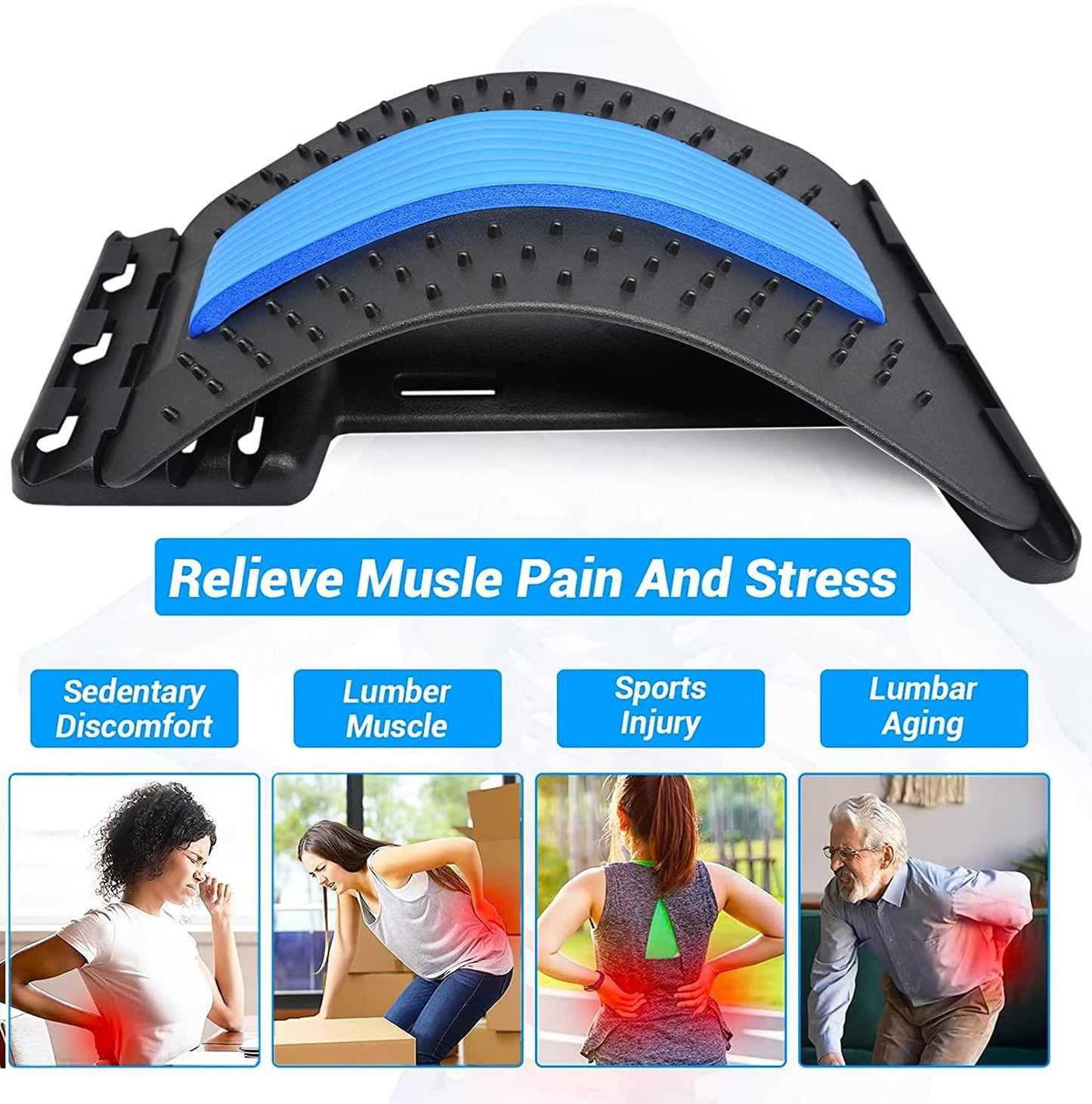 Multi-Level Back Stretcher Posture Corrector Device